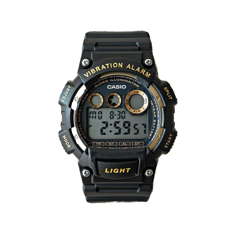 卡西欧CASIO W-735H-1A2 黑色运动十年电力户外游泳级防水电子表 - 图3