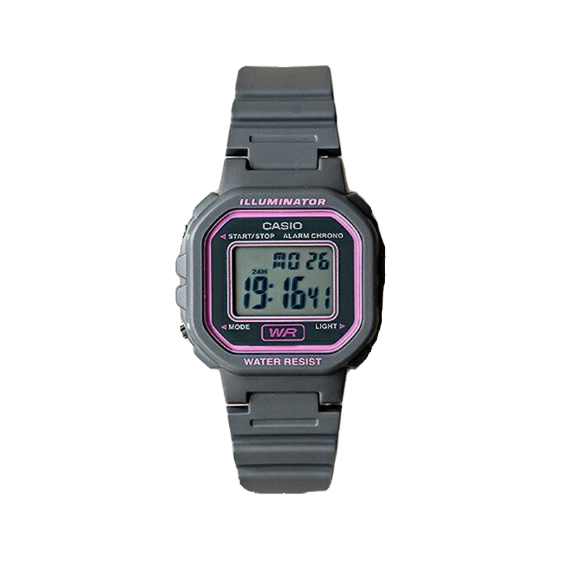 卡西欧手表女CASIO LA-20WH-8A 黑色小方表学生防水数显电子表 - 图3