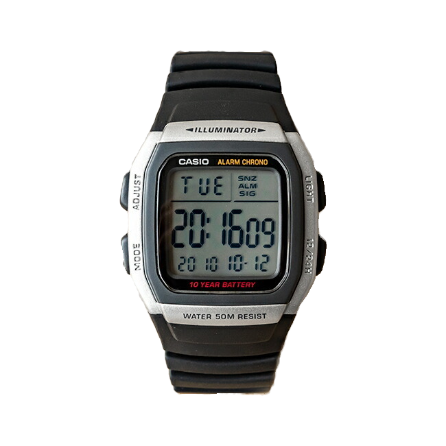 卡西欧手表 CASIO W-96H-1A 户外运动休闲防水方块数显电子表 - 图3