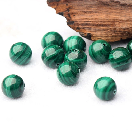 Натуральные бусины малахит, браслет из бисера ручной работы, аксессуары, 7A