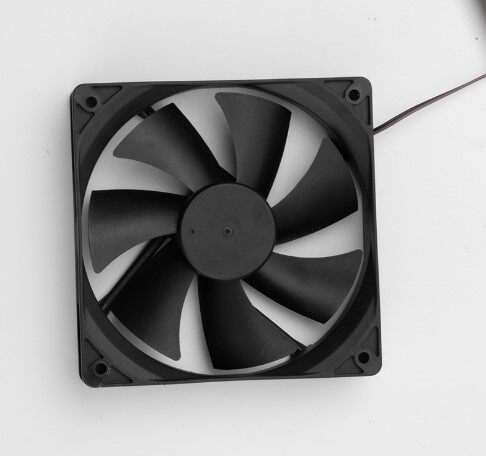 CPU风扇4PIN PWM温控大风量散热排热12CM12025厘米电脑水冷机箱_虎窝淘