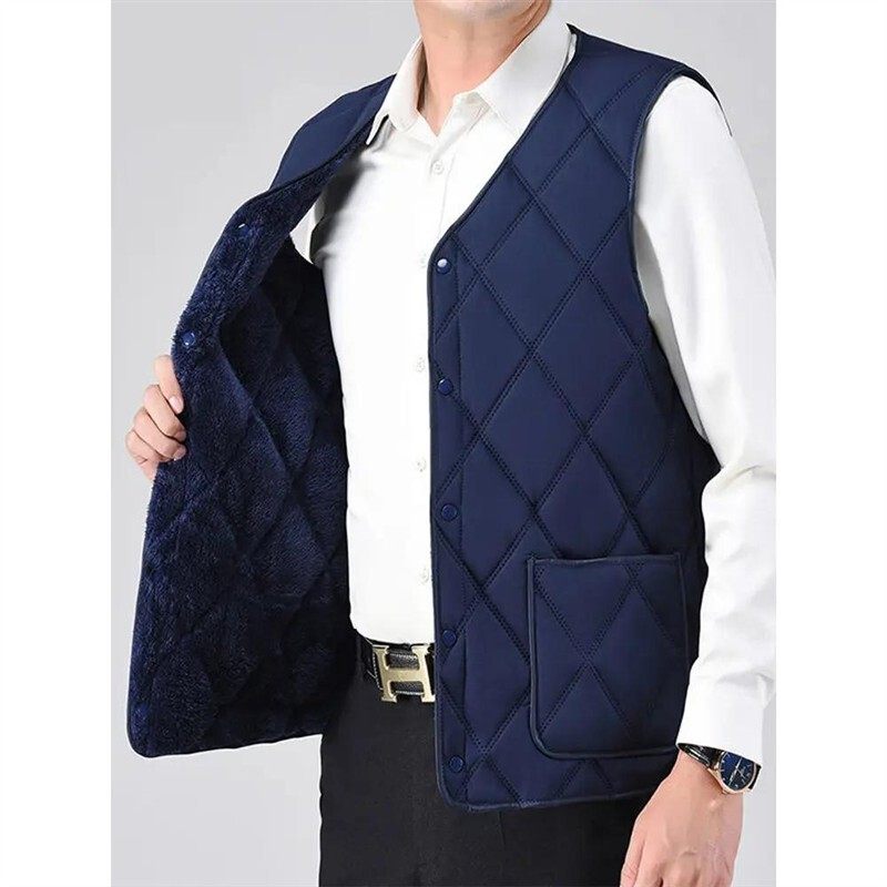 新款秋冬男士马甲加绒加厚保暖背心防寒大码中老年坎肩爸爸装,淘宝优惠券,粉丝福利购,淘宝优惠卷