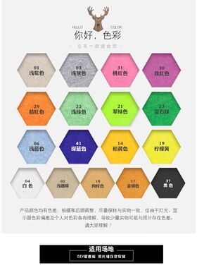 diy六边形留言板作品照片墙定制