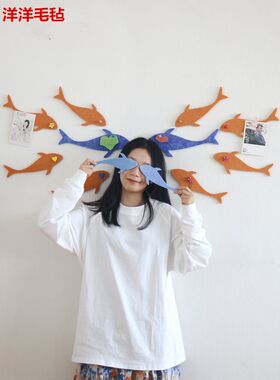 创意照片墙免打孔装饰照片墙背景板女生房间自粘贴网红创意个性