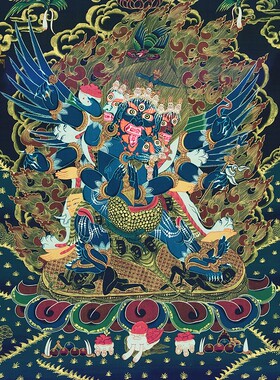 普巴金刚藏式唐卡家用壁画装饰画