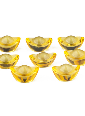 小元宝七彩琉璃装藏家居摆件