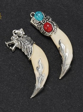 狼牙吊坠男士情侣饰品项链民族风