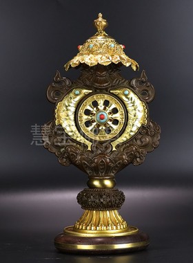 慧宝a款藏密七珍瑞物合一摆件