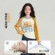 Pudding Haru Spring and Autumn Children's Clothing Children's Cartoon Tops 2026 Spring and Autumn New Girls' Fashionable Contrast Color Long-Sleeved T-Shirts