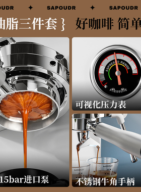 【政府补贴】意式胶囊双萃咖啡机