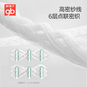 【曹颖甄选】gb好孩子纱布浴巾婴儿新生儿童纯棉六层洗澡巾DB