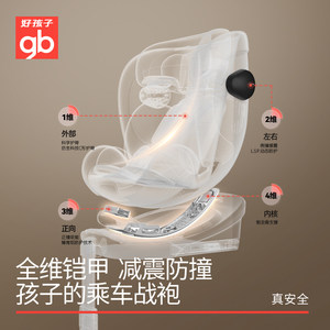 【李佳琦直播间彩妆场】gb好孩子安全舱1号S汽车儿童安全座椅