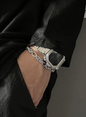 saz欧美冷淡风复古夸张缠绕手链