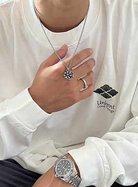 SAZ日潮工装复古多吊坠项链