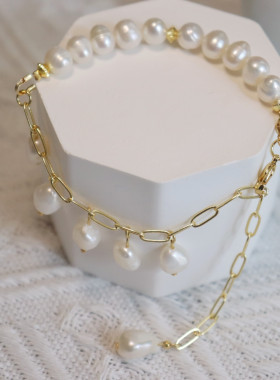 淡水珍珠巴洛克古典简约百搭原创