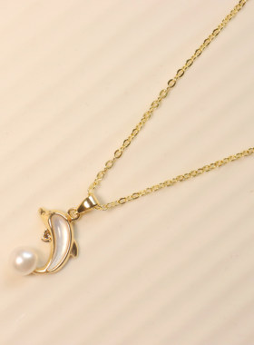 淡水珍珠海豚女个性ins风甜美