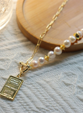 淡水珍珠盒子链个性日系小众正圆