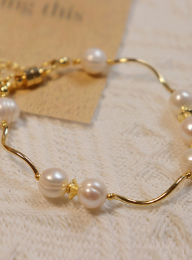 吉光14k金淡水珍珠ins风日系轻奢