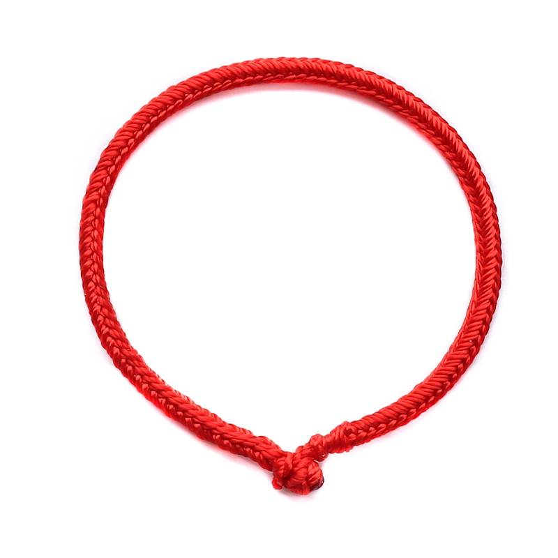 [在时光]十二年纯手工编织红绳手链脚链本命年红男女手绳脚绳情侣