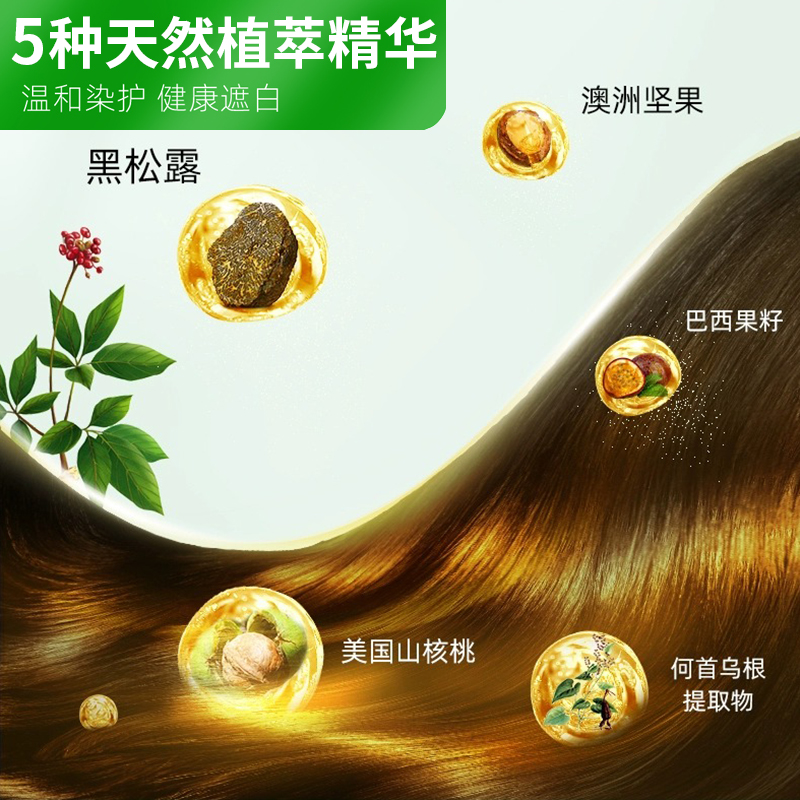 韩愢果染膏纯韩思植物染发剂笔膏天然韩楒偲官方旗舰店果染梳新款-图1