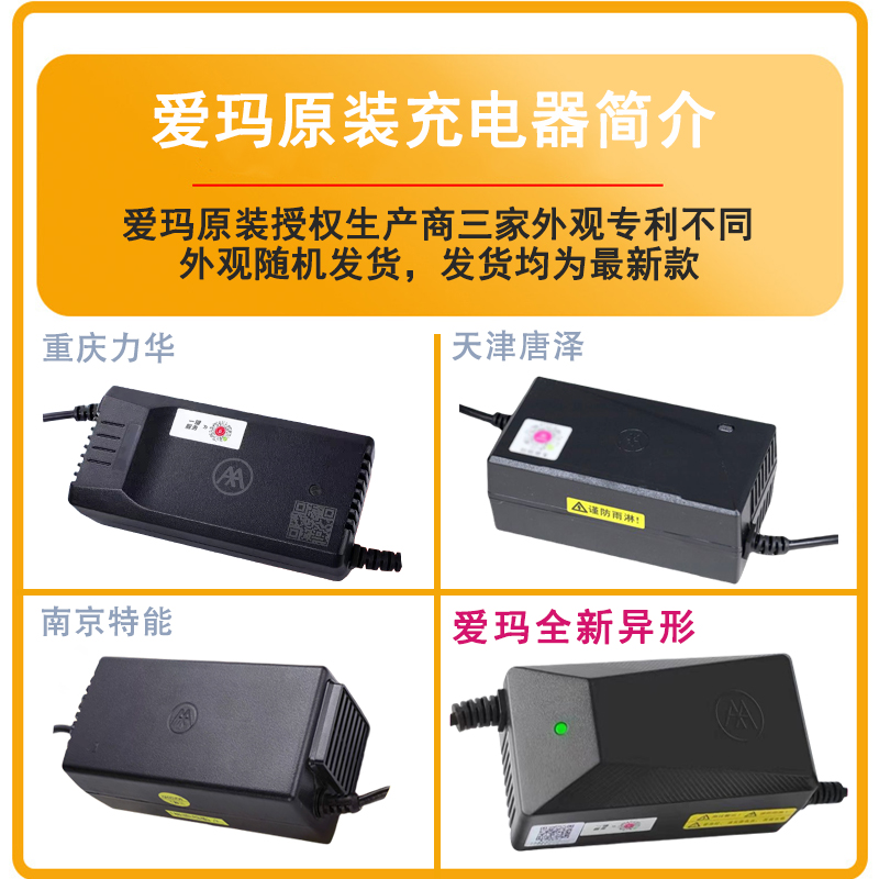 爱玛雅迪充电器台铃新国标正品通用2+2千分新日小刀绿佳小鸟充电 - 图1