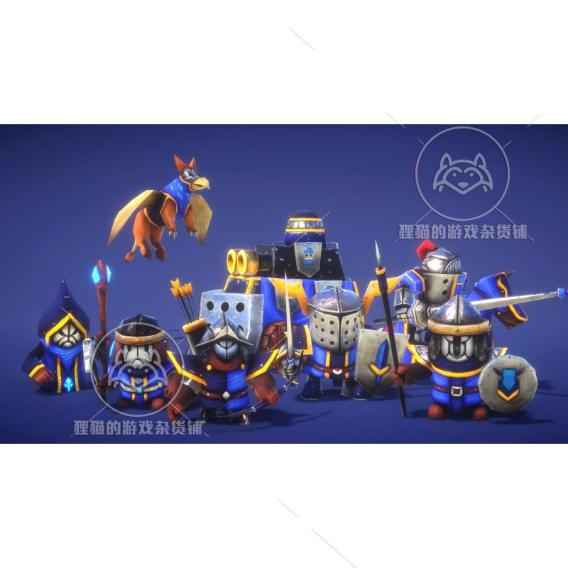 Unity RTS Mini Legions Fantasy PBR 带动画即时战略战士怪物1.0 - 图0