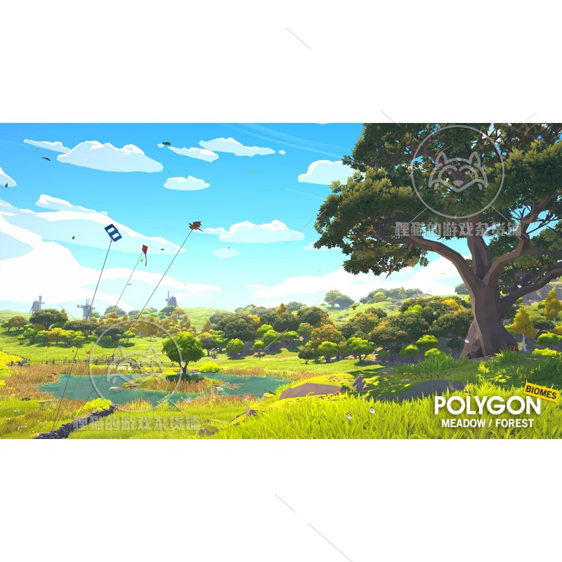 Unity 最新版POLYGON Meadow Forest Nature Biomes 1.8.0 自然 - 图0