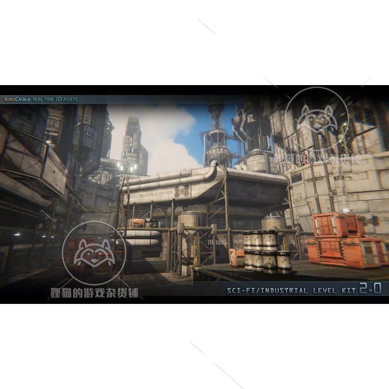 Unity  SciFi Industrial Level Kit 2.0 科幻工业级3D场景模型 - 图0