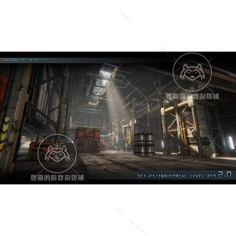 Unity  SciFi Industrial Level Kit 2.0 科幻工业级3D场景模型 - 图1