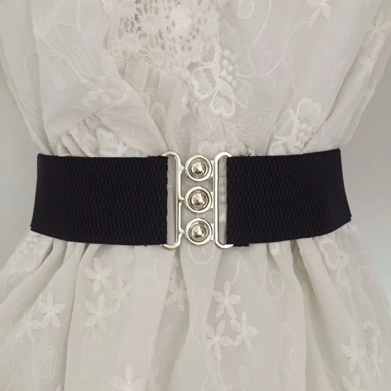 韩版女装配饰裙子松紧腰封宽窄弹力皮带细腰带女士腰带