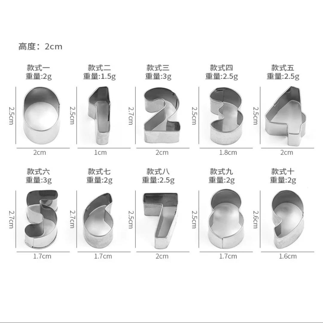 不锈钢饼干模具数字模具蜡烛模具蛋糕烘培工具曲奇水果切模-图0