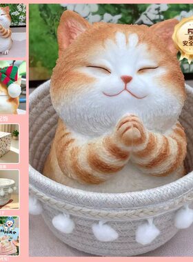 小众高级感女生日礼物许愿猫摆件