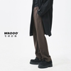 WAOOO trendy brand coat woolen straight trousers