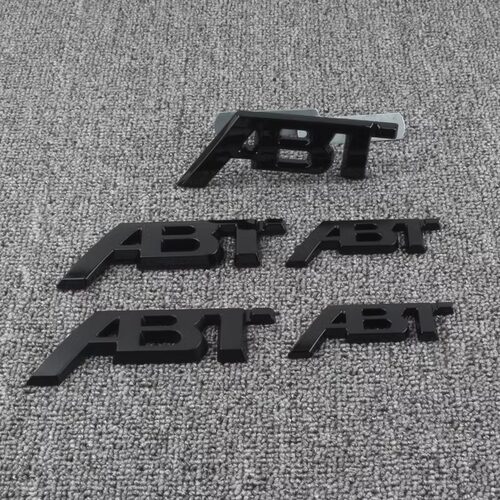 适用奥迪A4LA6L大众ABT车标改装车贴中网标尾标车身abt车标装饰贴 - 图3