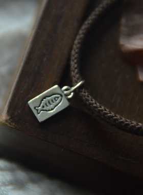 纯银款锦鲤小鱼牌手链