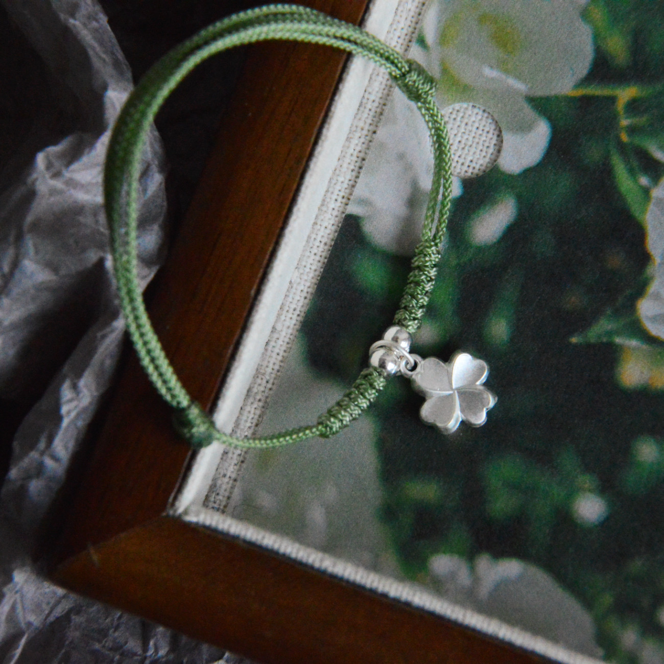 「Lucky四叶草」原创可爱百搭精致纯银925四叶草手绳手链学生闺蜜,淘宝优惠券,粉丝福利购,淘宝优惠卷
