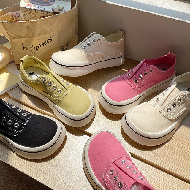 Ugly cute big-toe canvas shoes for women 2025 summer lazy shoes Ugly cute big-toe canvas shoes for women 2025 summer lazy shoes