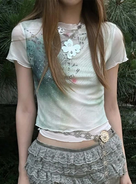 清脆小溪*幸运草梦花园*闪闪四叶草镂空漩涡水滴金属项链