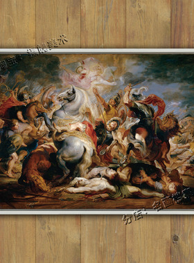 执政官德修斯之死 Death of the Consul Decius 罗马帝国历史油画