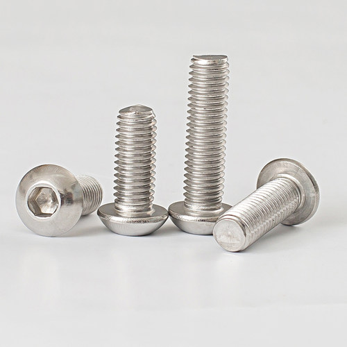 M3M4M5M6M8M10M12mm 201不锈钢半圆头内六角螺丝 圆头盘头蘑菇头 - 图2