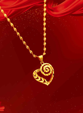 不掉色越南女士百搭仿黄金项链