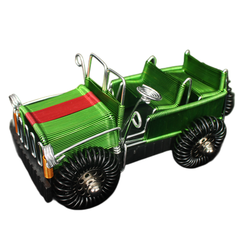 手工艺铝线编织小汽车模型越野吉普儿童玩具礼物金属铁丝DIY制作 - 图3