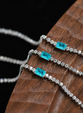 钻戒祖母绿莫桑石排钻叠戴