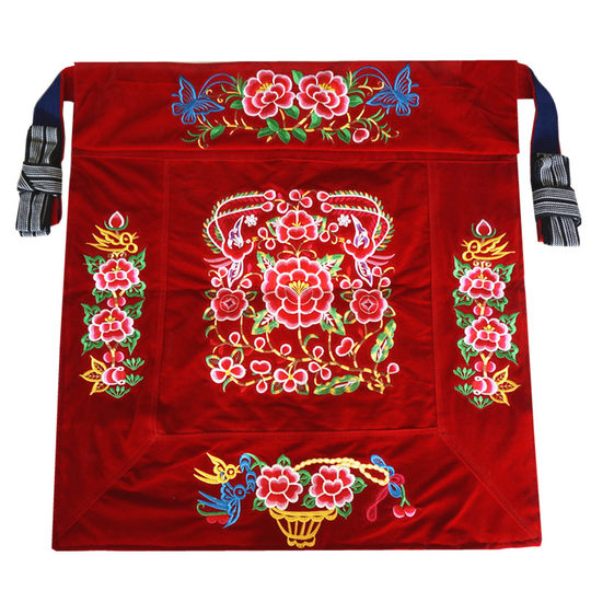 云南传统小孩背带婴儿背巾四川老式背布背娃宝宝背扇多功能裹背布