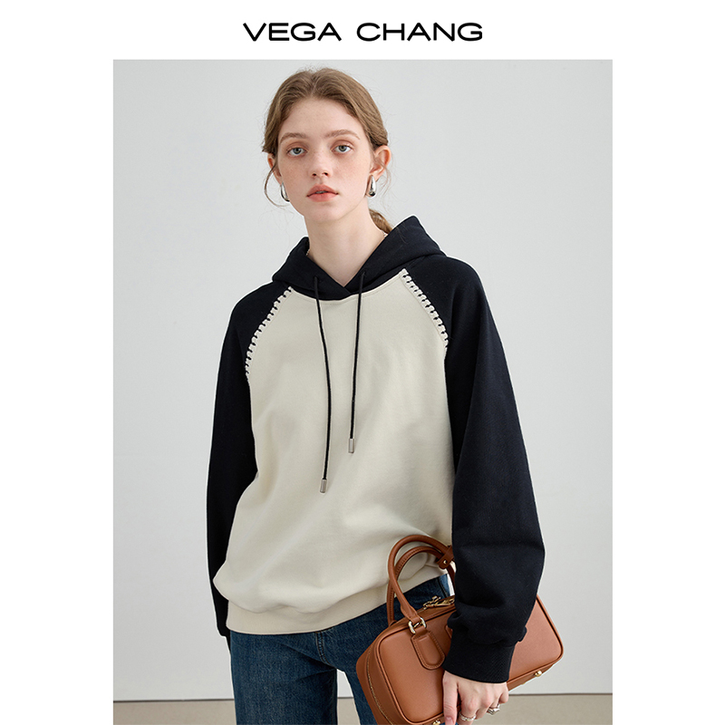 VEGACHANG连帽针织衫女