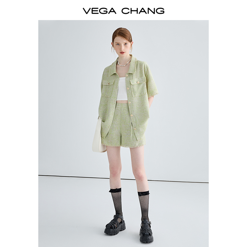 【加购！预热VEGA CHANG品牌小专】VEGA CHANG上衣/短裤两件套