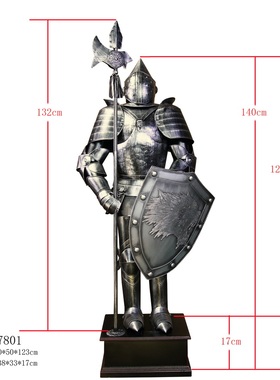 中世纪风古代武士金属工艺摆设