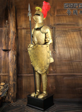 中世纪风武士西餐厅酒吧门口摆件