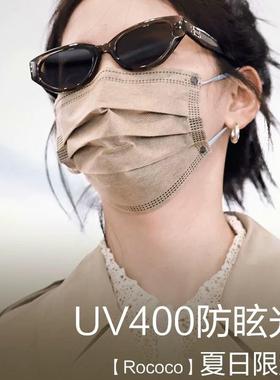 复古猫眼墨镜女高级感Jennie窄框眼镜2025新款潮防紫外线gm太阳镜