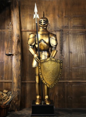 工艺复古欧式风武士雕塑装饰品